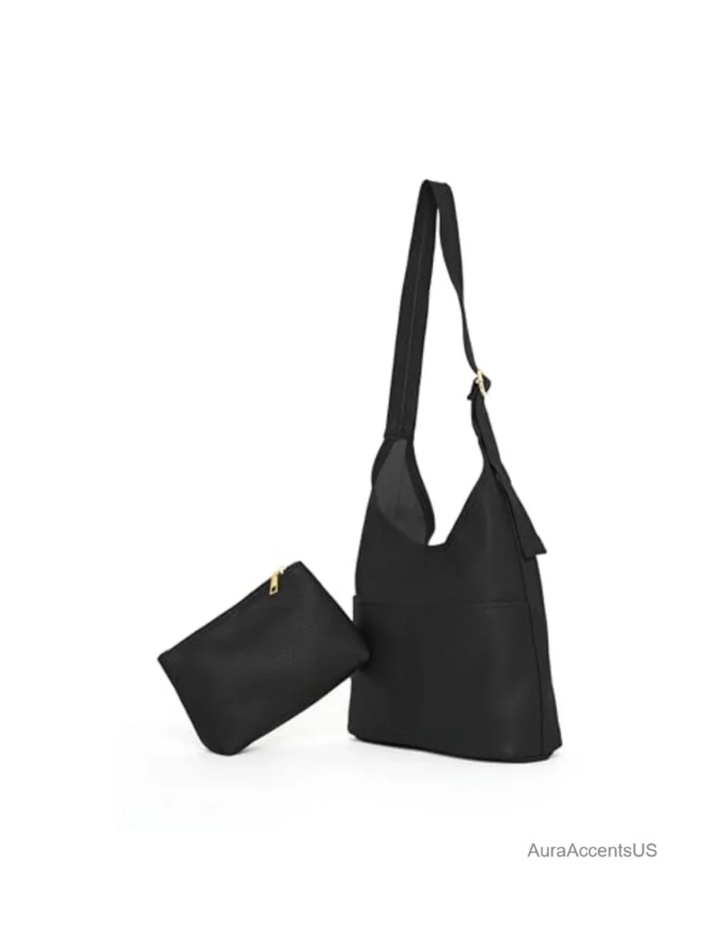 Slouchy Hobo Tote Bag Women Vegan Leather Large Handbag Crossbody with Coin